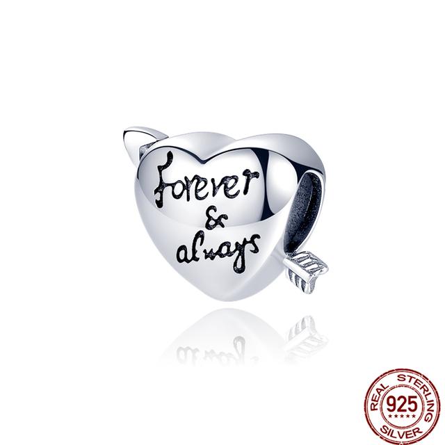 925 Sterling Silver Angel Mom Family Love Heart Series Beads Fit Original Fasion Charms Bracelets Women DIY Jewelry Gift