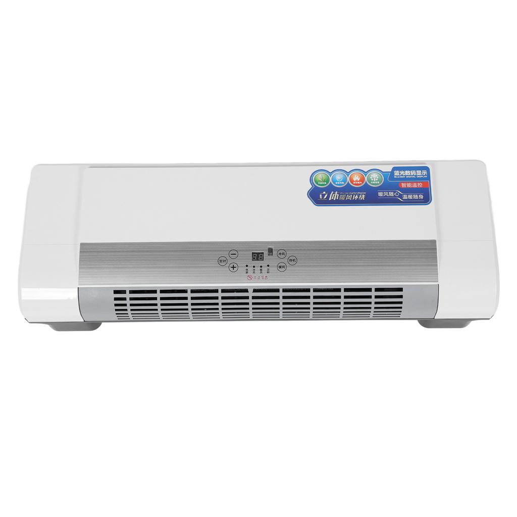 Wandmontierte Heizung, natürlicher Wind und warmer Wind, Heizung, doppelter Verwendungszweck, Ganzjahres-Timer, Fernbedienung, 40 Sq