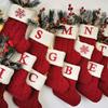 Socks 2022 Christmas Decorations Christmas Stocking Xmas Socks High Capacity Red