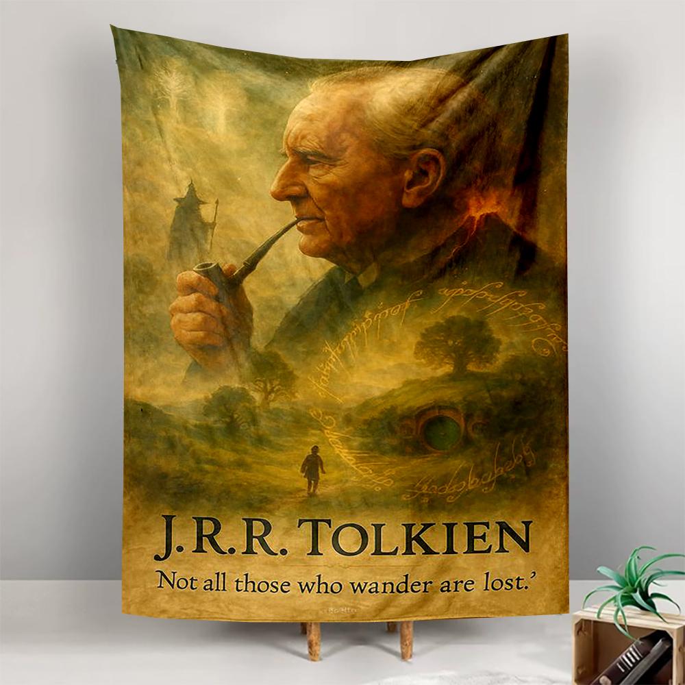 Tapestry JRR Tolkien Not All Those Who Wander Are Lost Art Poster Wall Hanging