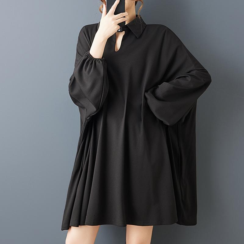 DIMANAF Spring Autumn Plus Size Women Blouse Shirt Black Fashion Lady Tops Long Sleeve Loose Casual New