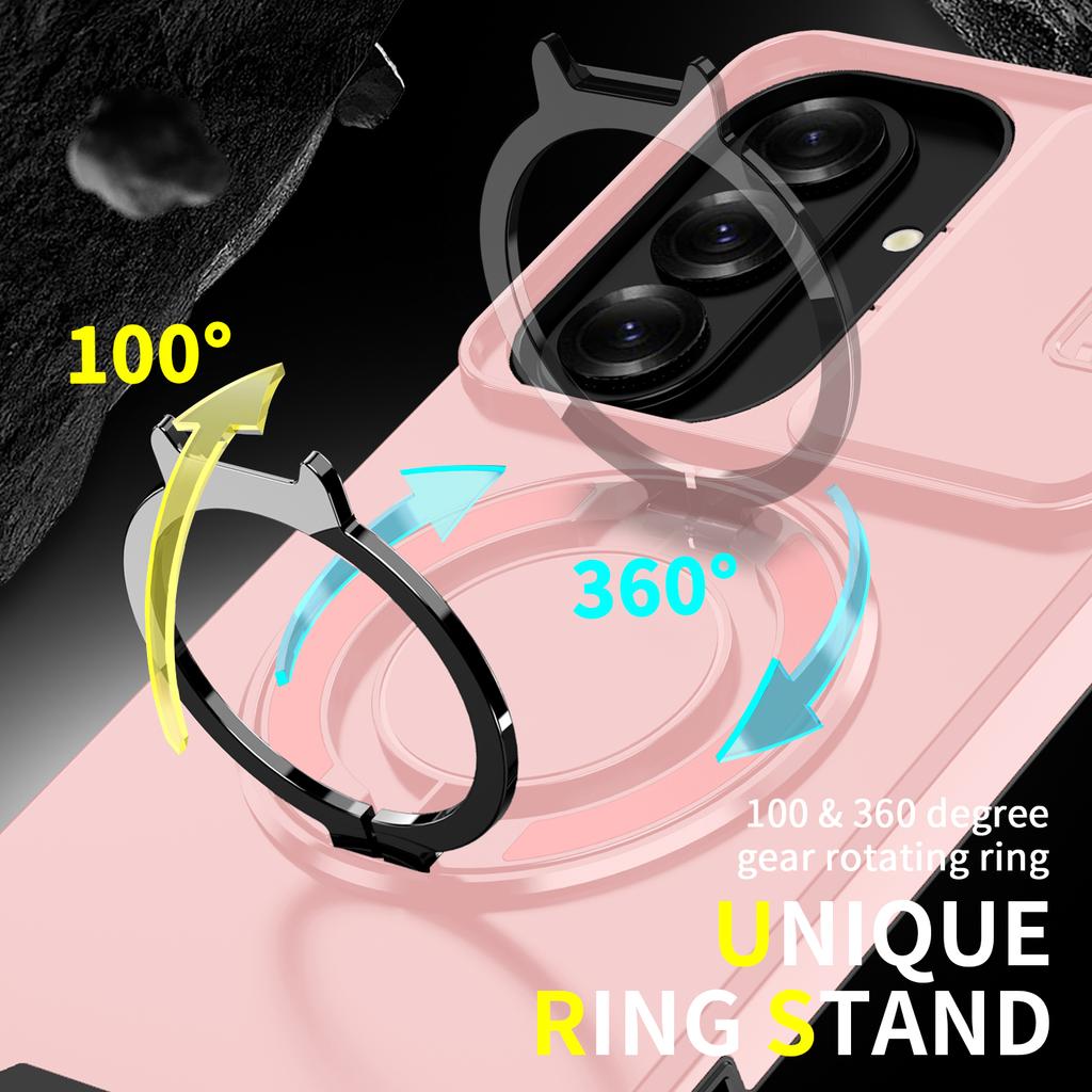 Slide Lens Protect Armor Case For Samsung S26 S25 S24 S23 S22 FE Ultra Plus A57 A17 A56 A36 A16 A06 A55 A35 Magneti Holder Cover