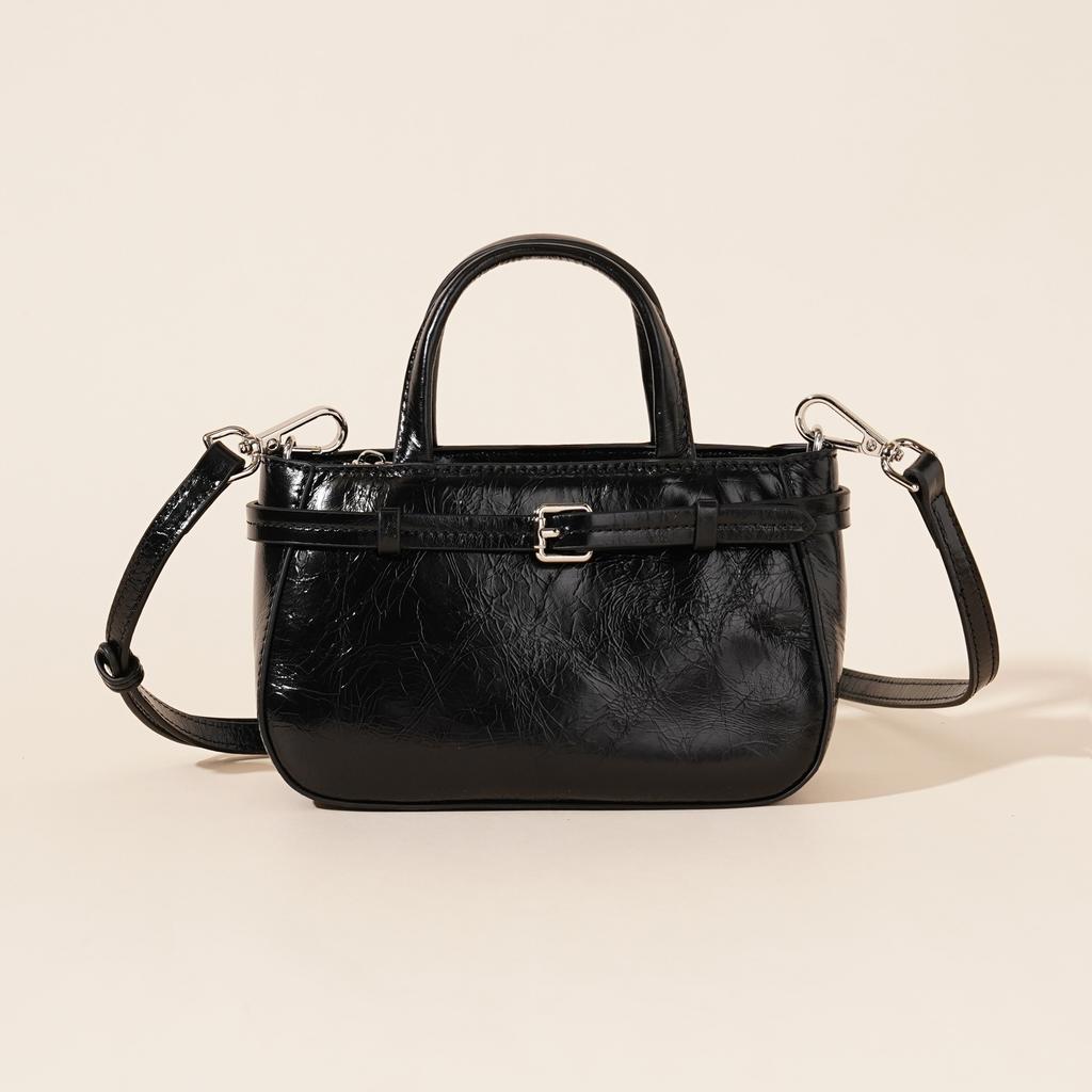 Borsa da donna in vera pelle giapponese borsa a mano in pelle di mucca cerata ad olio primavera estate nuova moda semplice borsa a spalla a tracolla