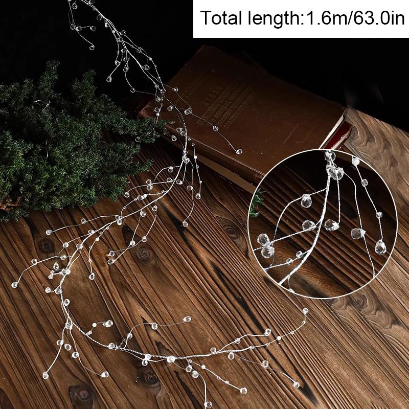 

1 шт. Цветочное рождественское кольцо для свечи Элегантный праздничный декор стола Французский винтажный рождественский венок Акриловый подсвечник Венок 160cm бежевый