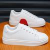 Modische personalisierte Herren-Freizeitschuhe Sneakers Vielseitige flache weiße Lederschuhe Herren Flache Schuhe für Herren