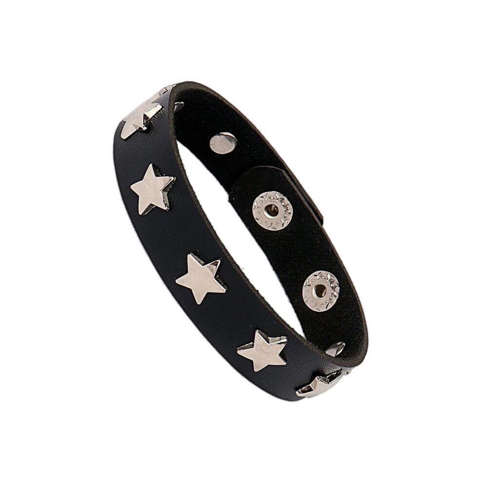 Nieuwe Punk Donkere PU Armband Voor Vrouwen Mannen Hip Hop Rock Ketting Meerlaagse Armband Trend Retro Gotische Sieraden Danser Accessoires