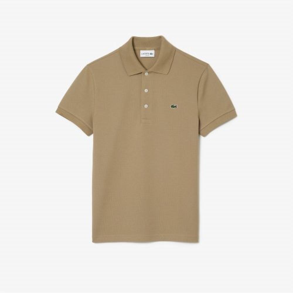 

LACOSTE Мужская рубашка-поло Slim Fit Basic [Бежевый] 003