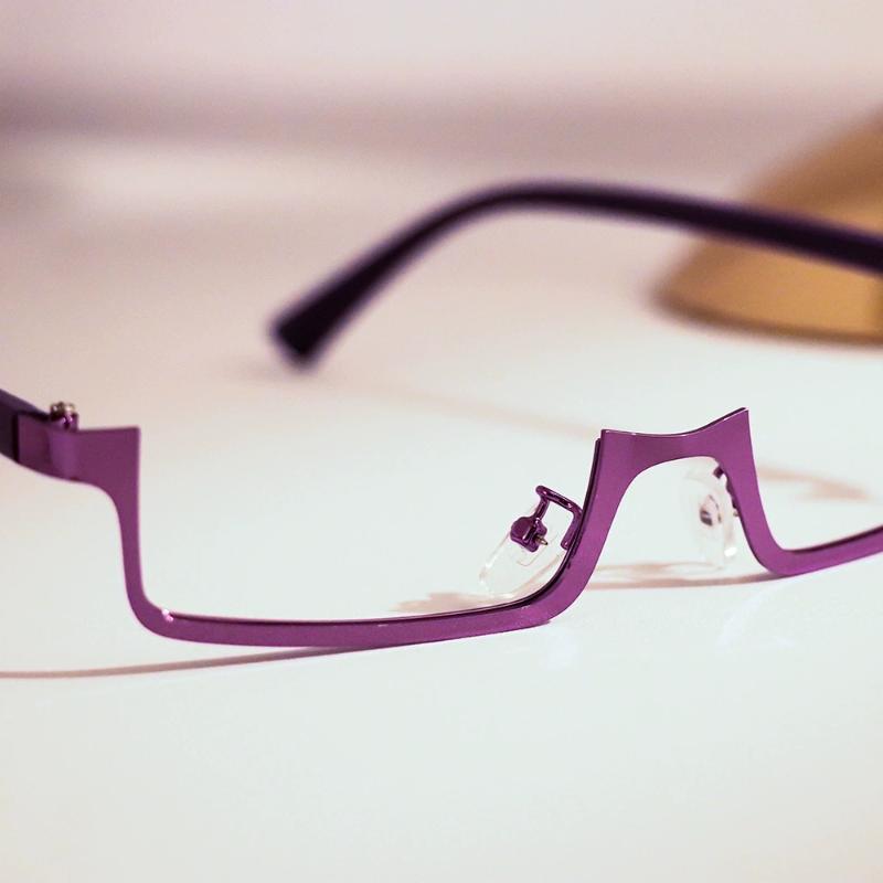 Y2K Cadru Ochelari Anime Japonez Pătrat Mic Cosplay Roșu Ochelari Jumătate Cadru Fără Lentile Ochelari de Vedere Rectangulari Metalici