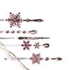 Premium Acrylic Snowflake Ornament Childproof Shatterproof Design For Celebratory Indoor Decorating
