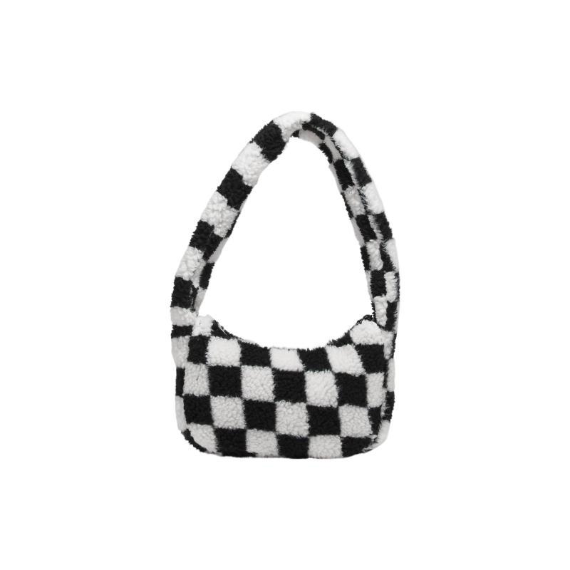 Vans Cotton Handbag, Shoulder Bag Women's Black White Vans VN000F5G1KP