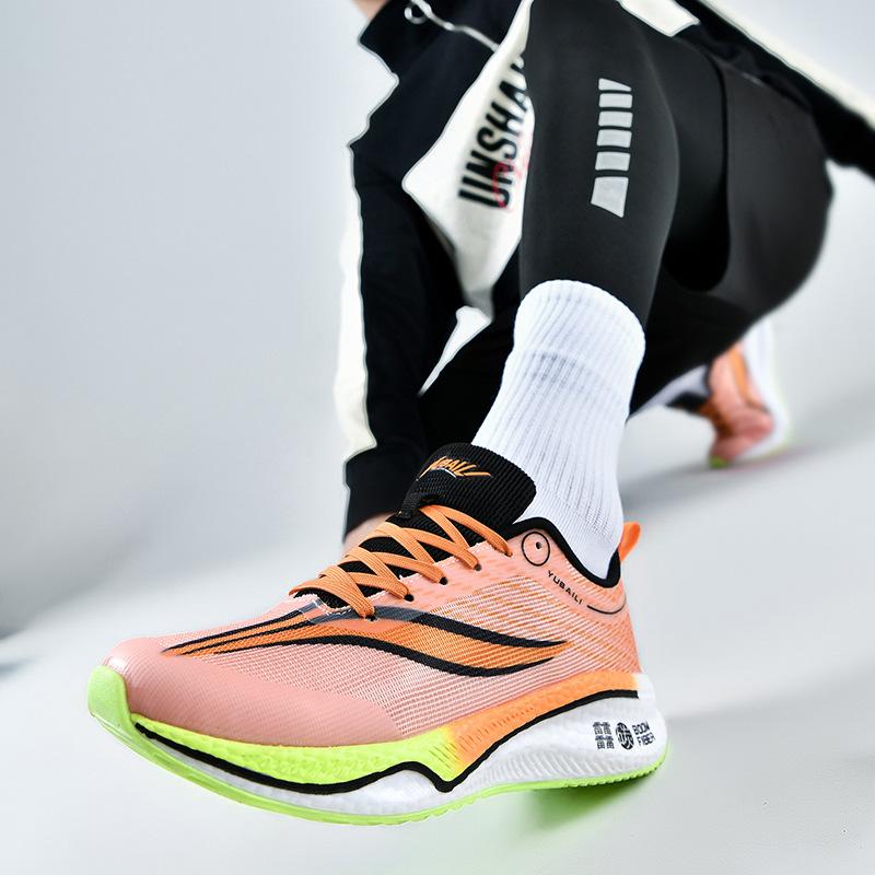 

Running shoes male Zhijing flying electric full palm carbon board children s racing professional marathon youth reproductive training exercise 44