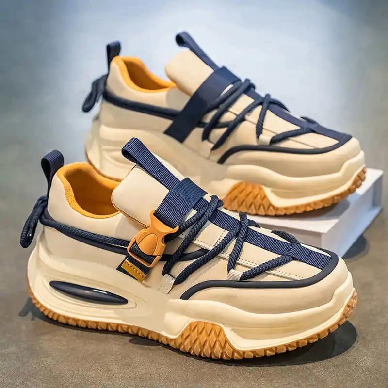 Moda Aumento Altezza Platform Scarpe da Corsa Estive da Uomo Mocassini Design Sneakers Stivaletto Basso Sportive Ternis Lux Beskete