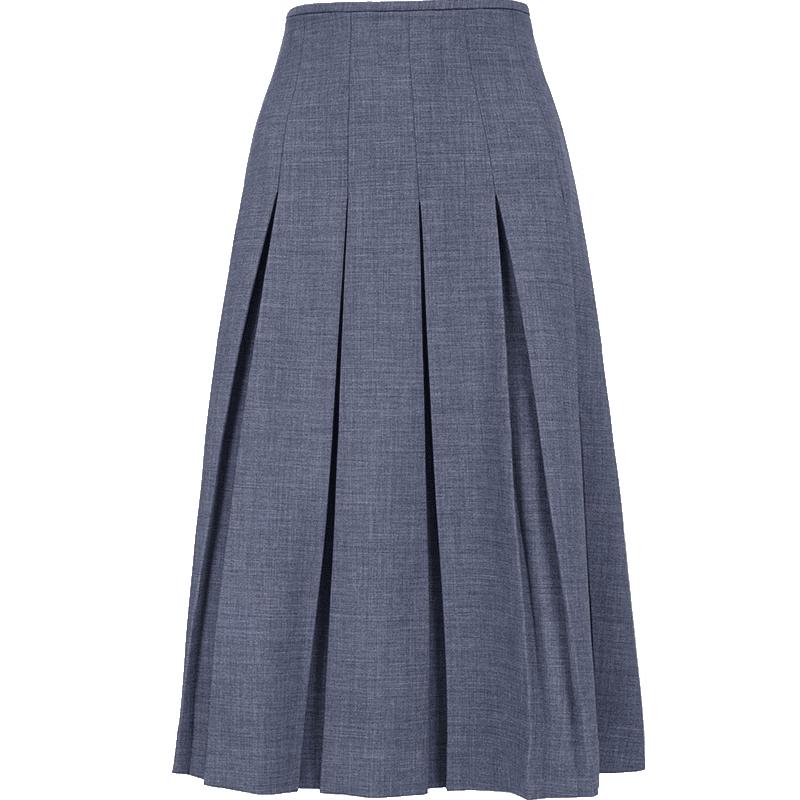 ONLY Women s High-Waist Pleated Long Skirt M