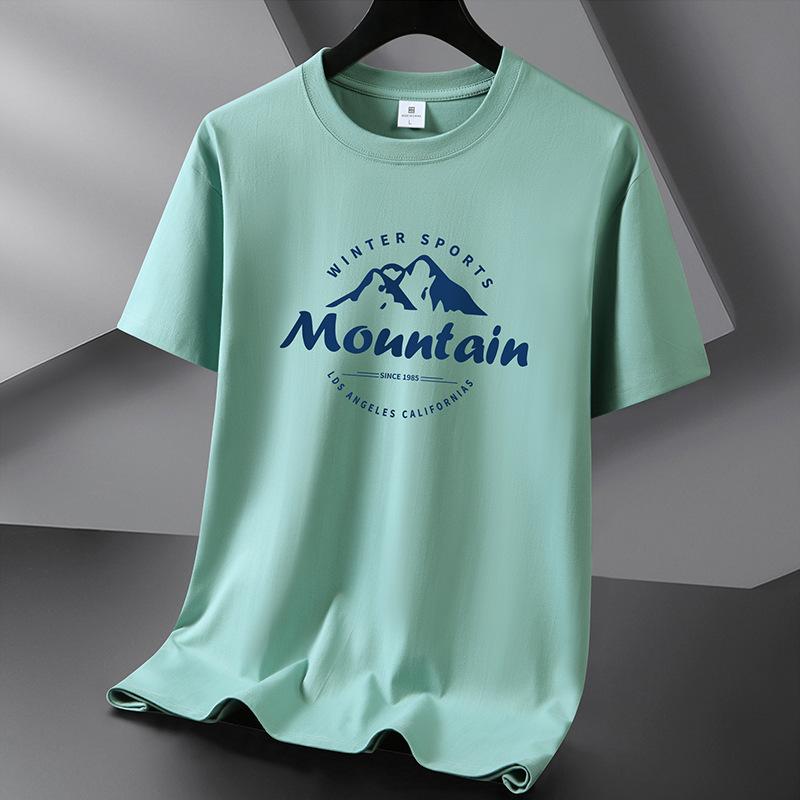 

Мужская футболка Takayama с короткими рукавами из чистого хлопка, 10 цветов, S-6XL S светло-зеленый