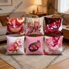 Hollyberry CCookieS Pillow Cover Polyester Square Cushion Case Cm Decorative for Home Couch Bed Car Decor