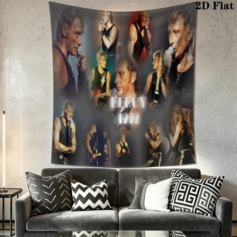 Live Aid Legendary Concert Collage Tapestry Background Cloth Fashion Print Home Decor Wall Covering Decoration Wall Decoration