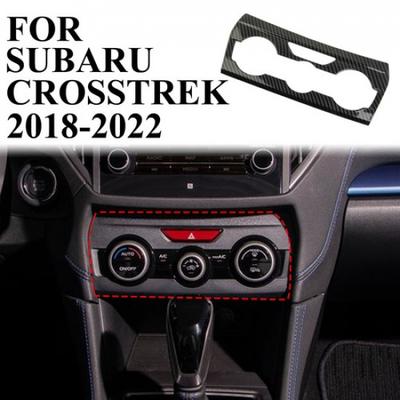 Carbon Fiber Style Central Control A/C Panel Cover Tirm For Subaru Crosstrek/XV
