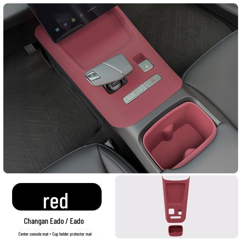 Silicone Protective Pad for 4th Gen Yidong Console: Cup Holder Wireless Charger, Gear Shift Panel Pad.