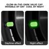 1pcs/4Pcs Luminous Universal Car Valve Cap Dust-proof Decorative Tires Tyre Stem Covers Applicable Accessories Motorcycle