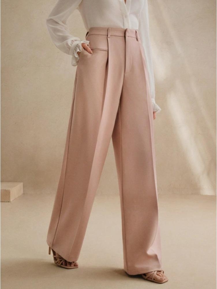 2026 New Fashion Loose Women Long Pants Autumn and Winter New Straight Mopping Drape Suit Pants Casual Commuter High Waisted Trousers
