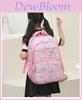 Süßer und leichter Schulrucksack aus Oxford-Stoff mit Blumenmuster für Mädchen und Jungen, 20-35 l Fassungsvermögen