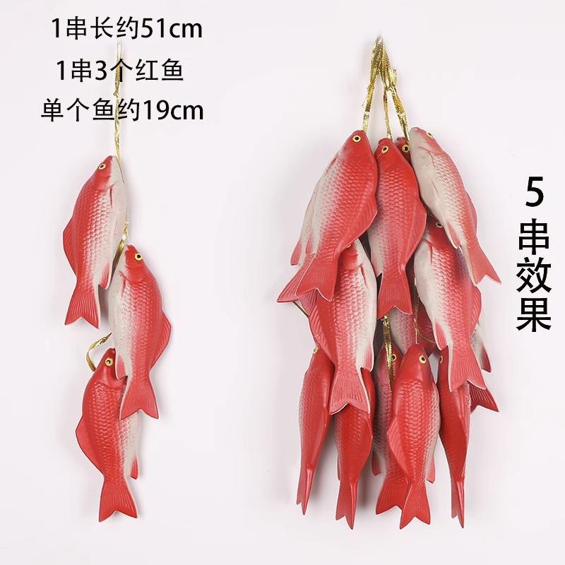 Artificial Vegetable String Hanging Wall Decor - Faux Chili Corn Pepper Fake Fruit Garland Ornament for Home Kitchen Party Decorations