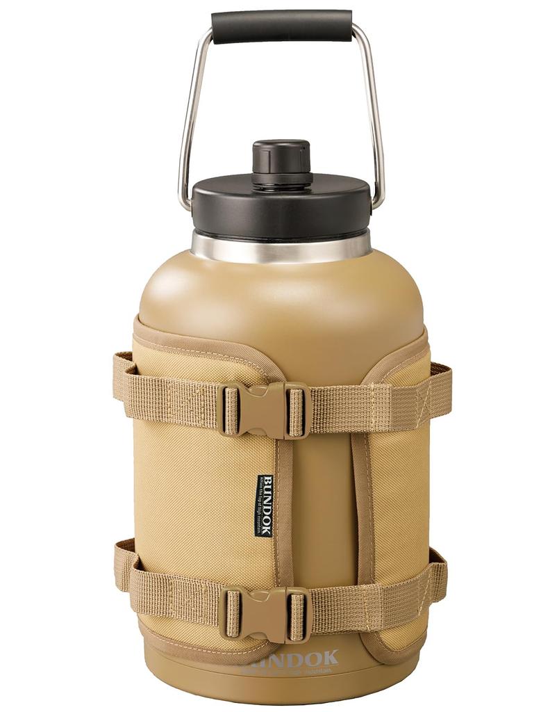 BUNDOK Ice Keeper 3.7L with Cover (BD-925) Vacuum Insulated for Ice and Cold Storage