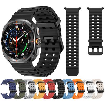 Cinturino Sportivo in Silicone Senza Spazi per Samsung Galaxy Watch Ultra 47mm Marine Band Cinturino Braccialetto Accessori di Ricambio