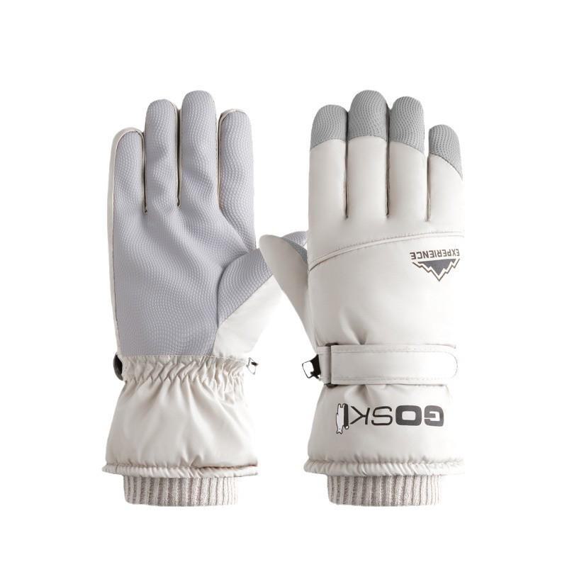 Men's & Women's Waterproof Touchscreen Ski Gloves - Warm, Cold-Proof, Fleece-Lined for Snow & Riding.