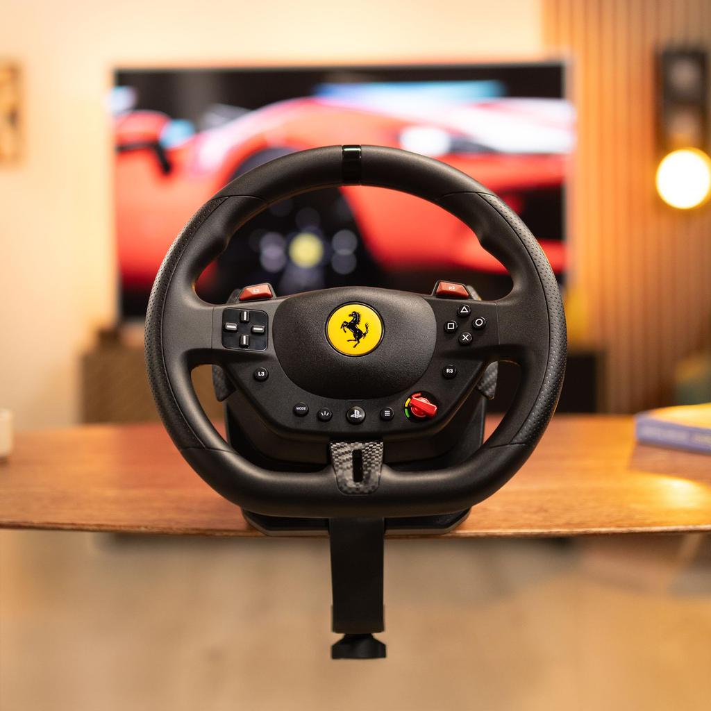 Thrustmaster T98 Ferrari 296 GTB Racing Wheel for Officially Licensed by Playstation Ferrari PS5/PS4/PC,