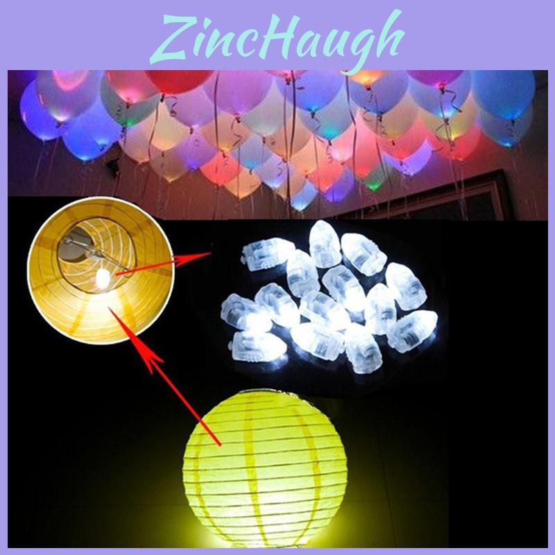 Luci LED Vivaci per Palloncini per Feste ed Eventi Forma Testa di Proiettile Confezione da 10 Pezzi