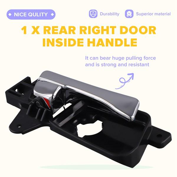 Rear Right Car Door Interior Handle, Plastic, Color: As Shown (1 pc), Model: 83620-2L010.