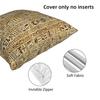 Egyptian Hieroglyphs And Deities Square Pillowcase Pillow Cover Cushion Zip Decorative Comfort Throw Pillow for Home Sofa