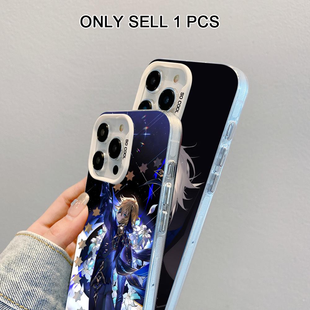 Game GI Dainsleif Phone Case for iPhone 17 16 15 14 13 12 11 X XR XS Air Pro Max Plus White Colorful Silver Cover