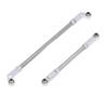 RC Steering Rod 90mm Aluminum Alloy Steering Pull Rod Link Linkage Set for SCX10 III 1 10 RC Cars Silver