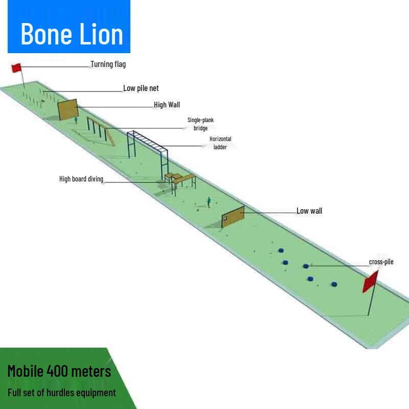 Guzi Shi Mobile 400-Meter Obstacle Course Equipment