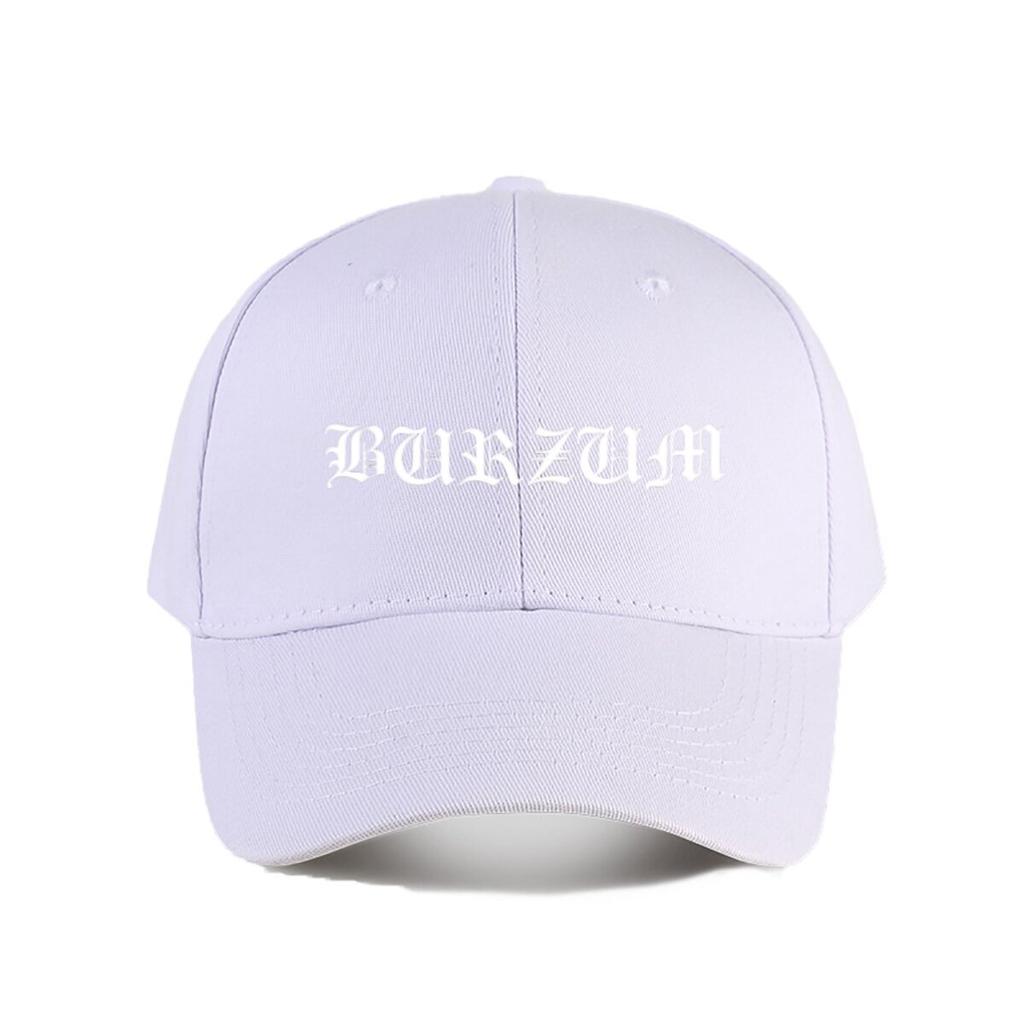 Burzum Logo Baseball Cap Unisex Adjustable Button Beanie with White Gothic Print Allseason Unisex Baseball Cap