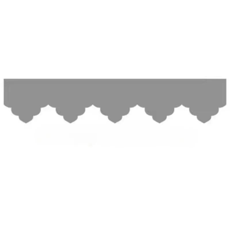 Chenille Window Valance Self-adhesive DIY Curtain Custom Size Roman Valance Curtain Swags Decorative Cloth Strip Top Shading
