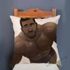 Super Sexy Hot Masculine Male Muscle Hairy Bear Man Cartoon Gay Art Soft Velvet Sofa Pillow Case Cozy Boyfriend Cushion Cover