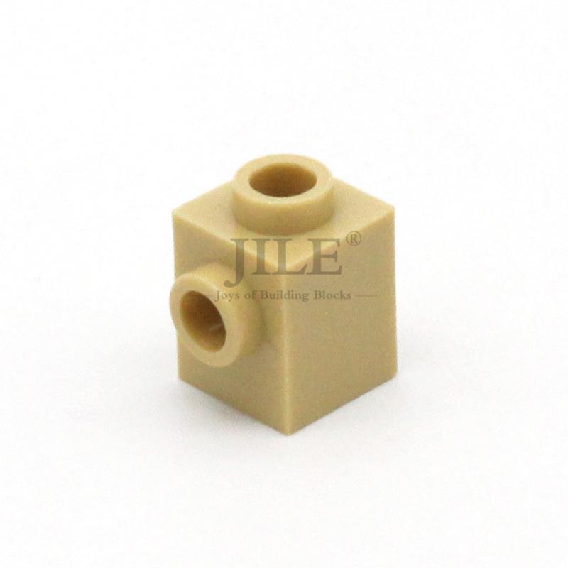 50pcs Moc Creative Brick Modified 1x1 with 2 Hole 87087 DIY Basics Enlighten Building Blocks Classic Compatible Assembles Parts