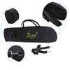 600D Waterproof Trumpet Gig Bag with Oxford Cloth, Adjustable Single Shoulder Strap, and 5mm Cotton Padded Pocket