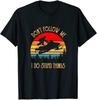 Retro Sunset Snowmobile Rider Don't Follow Me I Do Stupid Things T-shirt