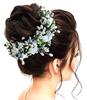 Hair Flare White Artificial Flowers Hair Vein, Stylish Hair Accessories Hair Pins for Women and Girls - 1989, Pack of 1