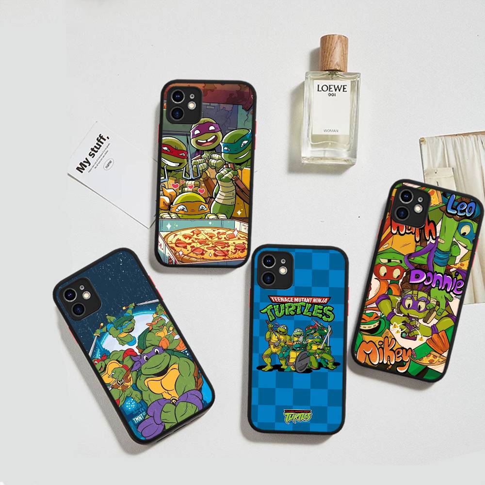 Animated N-Ninja T-Turtles TV Phone Case For IPhone 16e 16 15 14 13 12 11 Pro Max X XS Max Plus Matte Clear