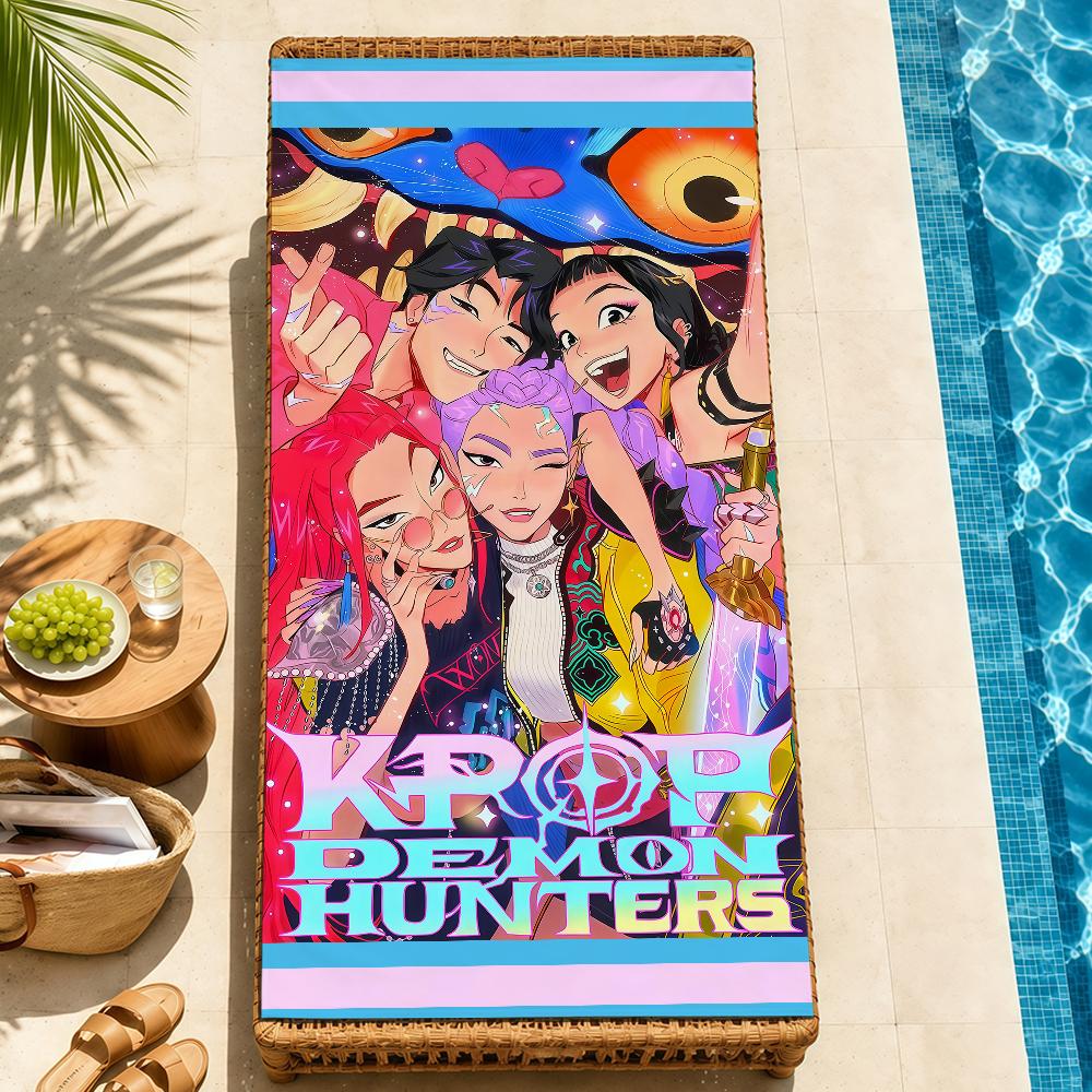 anime k-k-popS soft Beach Towel Trip swim d-demonS Pool bath h-hunters-S Gym M-Mira R-Rumi home room Z-Zoey meme Decor Gift