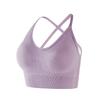 Women's Spring One-piece Fixed Cup Shockproof Gathering Big U Back Yoga Sports Underwear
