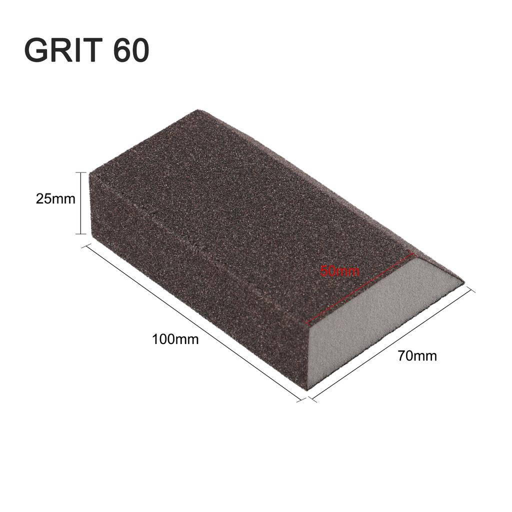 1 Pcs 60-240Grit Wall Tile Grinding Sponge Sand Block Sandpaper Polishing Pad 100x70mm Sandpaper Model Paint Polished Sand Brick