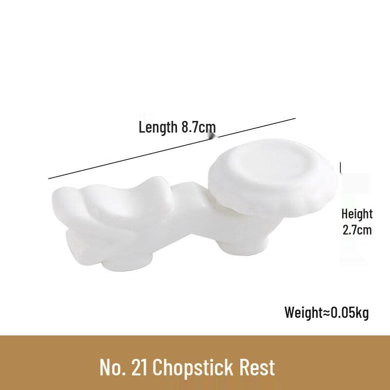 

Pure White Ceramic Chopstick & Spoon Rest