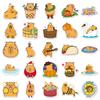 50 Capybara Graffiti Stickers: Cartoon Animal Waterproof for DIY Phone Cases & Suitcases
