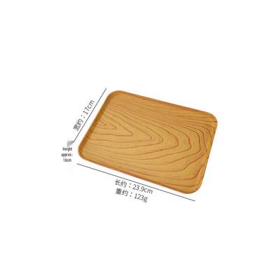 Vasso rettangolare Yangge in plastica PP effetto venatura legno di quercia